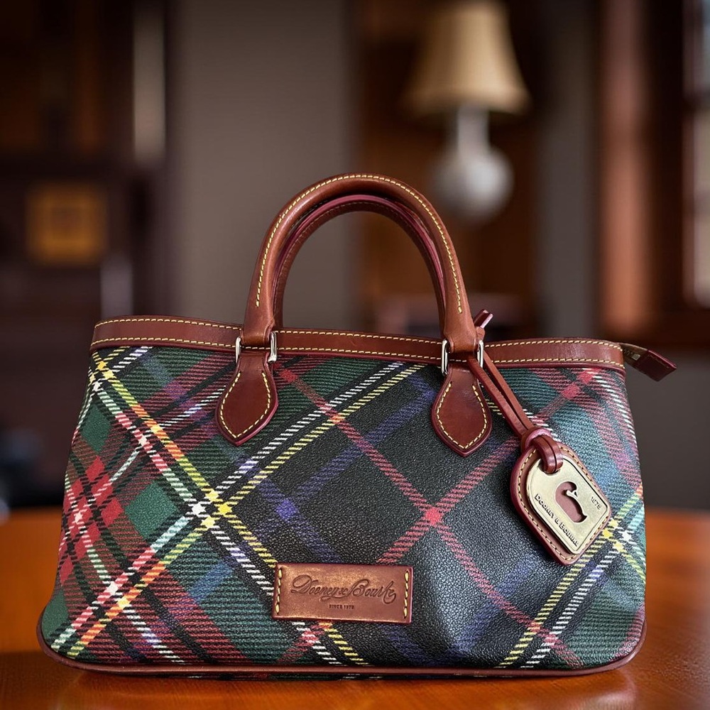 Dooney and Bourke coated canvas satchel-shoulder bag